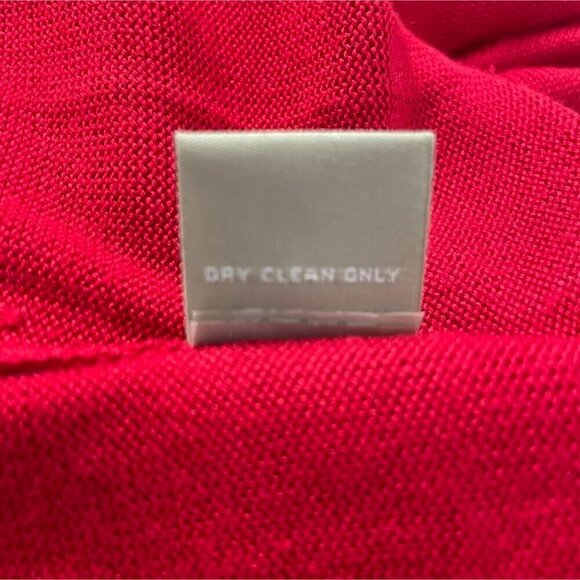 Joan Vass Size Medium  Top Blouse Tunic Red Long Sleeve - Picture 7 of 7